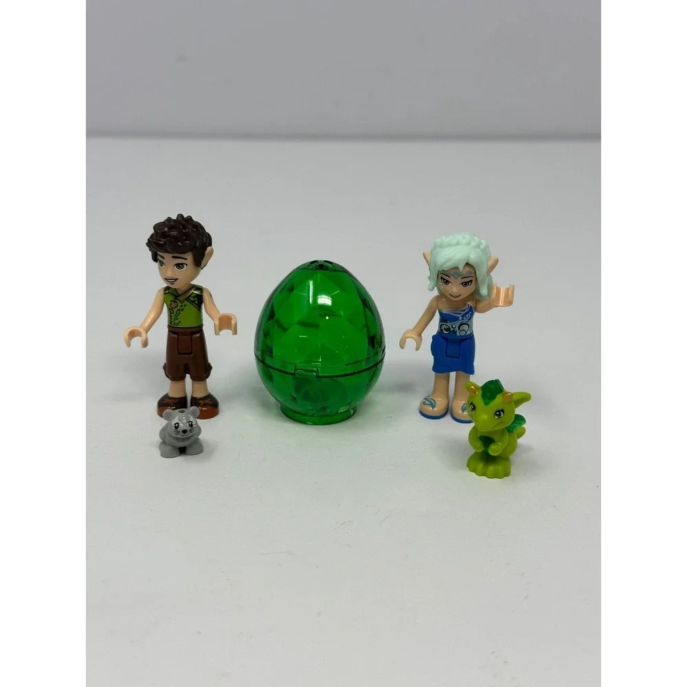 Authentic 41177 Lego Elves Floria Lot 2 Elves Baby Dragon Mouse & Green Egg V8